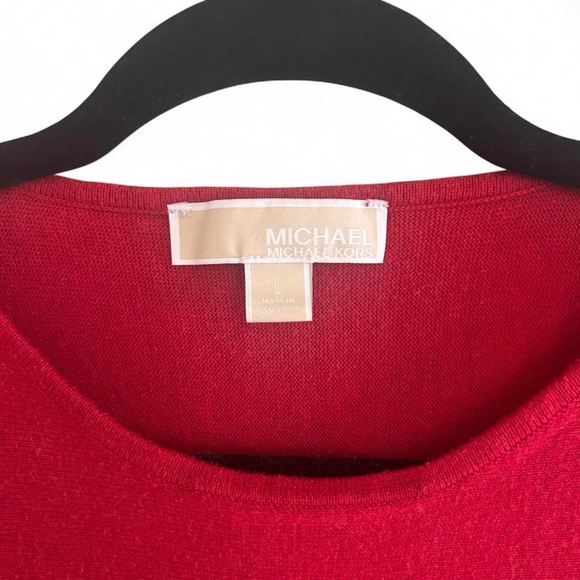 Michael Kors Vibrant Red Knit Sweater - Picture 2 of 6